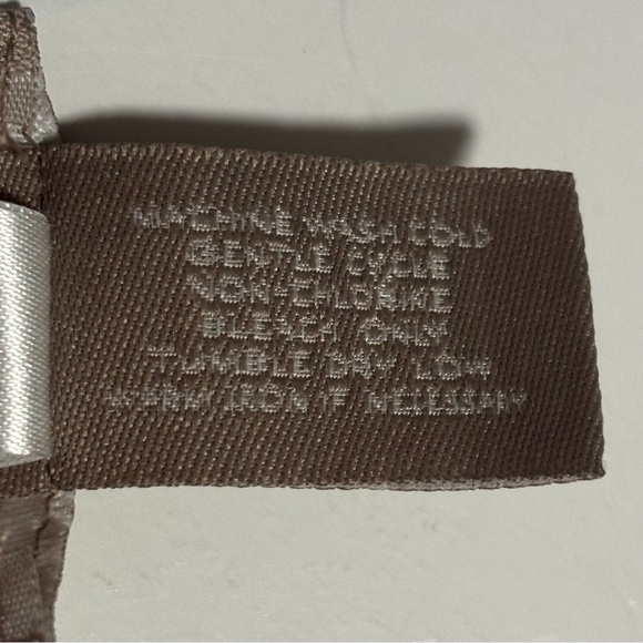 Dana Buchman Small shoulder bag 10.9X9” cream brown trim EUC - Picture 13 of 15